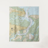 St Simons Sound Brunswick Hafen und Turtle River Wandteppich (Vorderseite)