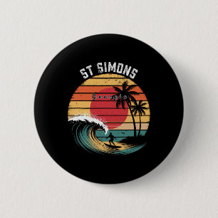 St Simons Strand Georgia Strand Surfen  Button