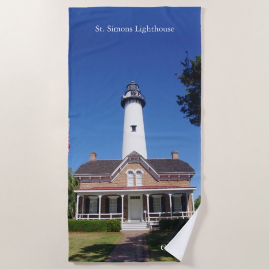 St. Simons Strandtuch im Leuchtturm (Vorderseite)