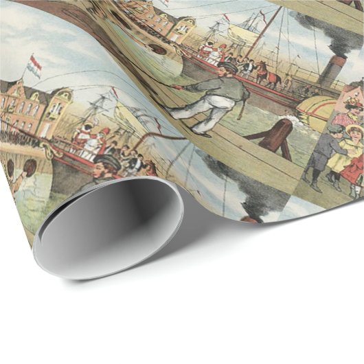 St. Sinterklaas Holländer des Nicks Geschenkpapier (Rolleneckpunkt)