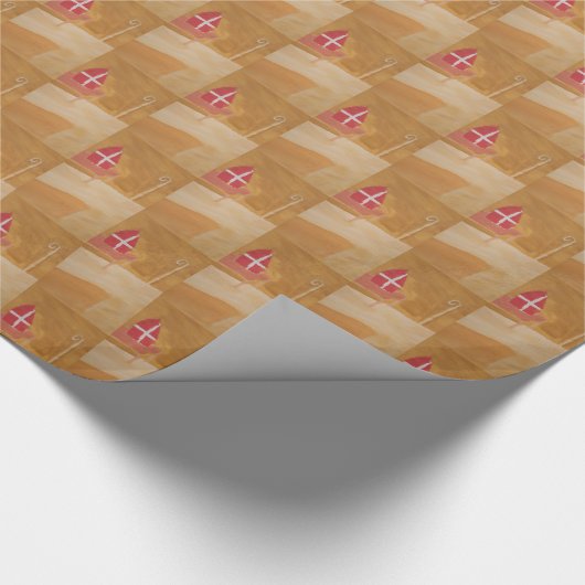 St. Sinterklaas Holländer des Nicks Geschenkpapier (Ecke)