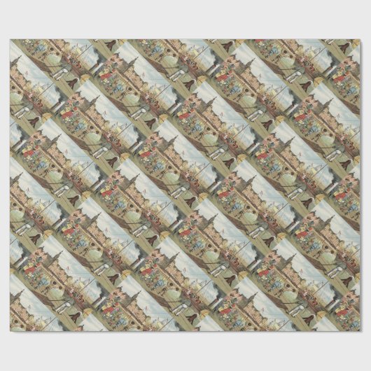 St. Sinterklaas Holländer des Nicks Geschenkpapier (Flach)