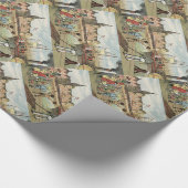 St. Sinterklaas Holländer des Nicks Geschenkpapier (Ecke)