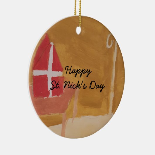 St. Sinterklaas Holländer des Nicks Keramikornament (Rechts)