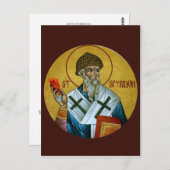 St. Spyridon-Gebetskarte Postkarte (Vorne/Hinten)