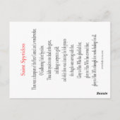 St. Spyridon-Gebetskarte Postkarte (Rückseite)