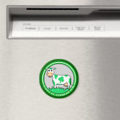 ST. St. Patrick's Day Cow Kleeblatt Magnet (In Situ (Geschirrspüler))