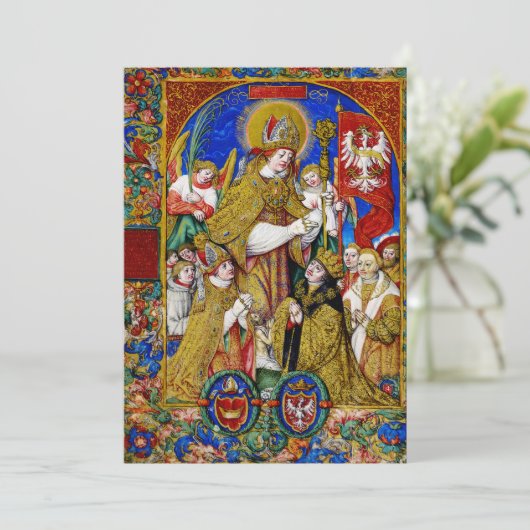 St. Stanislaus Bishop und Martyr Einladung (Stehend Vorderseite)