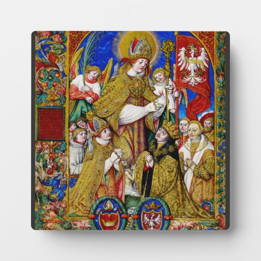 St. Stanislaus Bishop und Martyr Fotoplatte (Vorderseite)