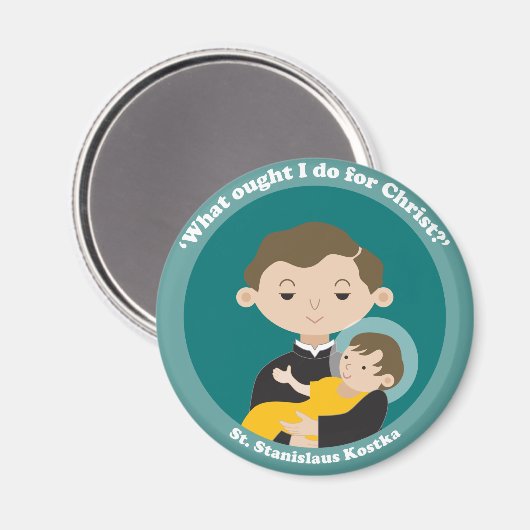 St. Stanislaus Kostka Magnet (Vorderseite/Rückseite)