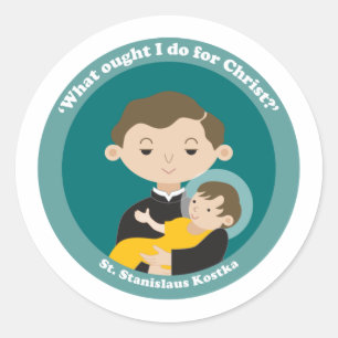 St. Stanislaus Kostka Runder Aufkleber