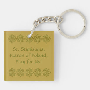 St. Stanislaus Kostka (SNV 25) Blank/DIY Rückseite Schlüsselanhänger