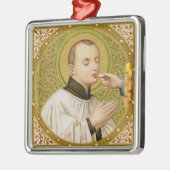 St. Stanislaus Kostka (SNV 25) Premium Square Ornament Aus Metall (Links)