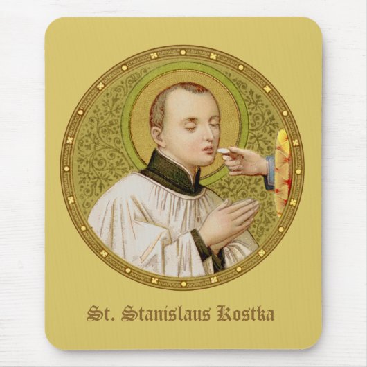 St. Stanislaus Kostka (SNV 25) (Rnd Im) Vert Mousepad (Vorne)