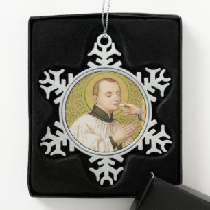 St. Stanislaus Kostka (SNV 25) Schneeflocken Zinn-Ornament