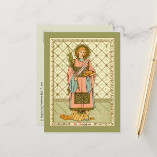 St. Stephanus der Proto-Martyrer (RLS 17) Postkarte