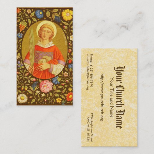 St. Stephanus der ProtoMartyrer (PM 08) FB Standar Visitenkarte (Vorne/Hinten)