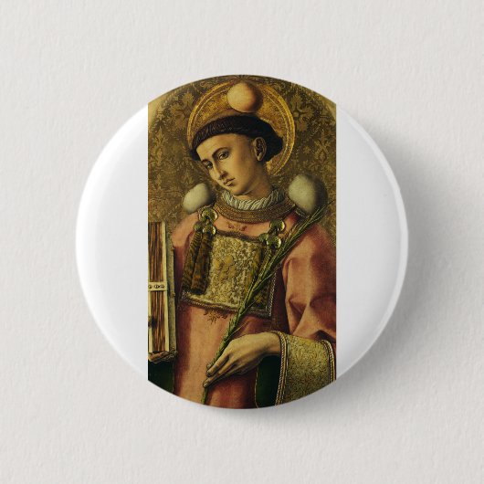 St. Stephen Apostel der siebzigsten Protomartyr Button (Vorderseite)
