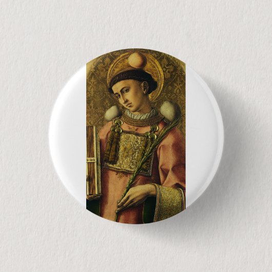 St. Stephen Apostel der siebzigsten Protomartyr Button (Vorderseite)