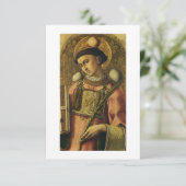 St. Stephen Apostel der siebzigsten Protomartyr Dankeskarte (Stehend Vorderseite)