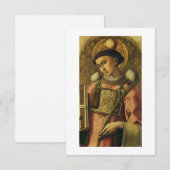 St. Stephen Apostel der siebzigsten Protomartyr Dankeskarte (Vorne/Hinten)