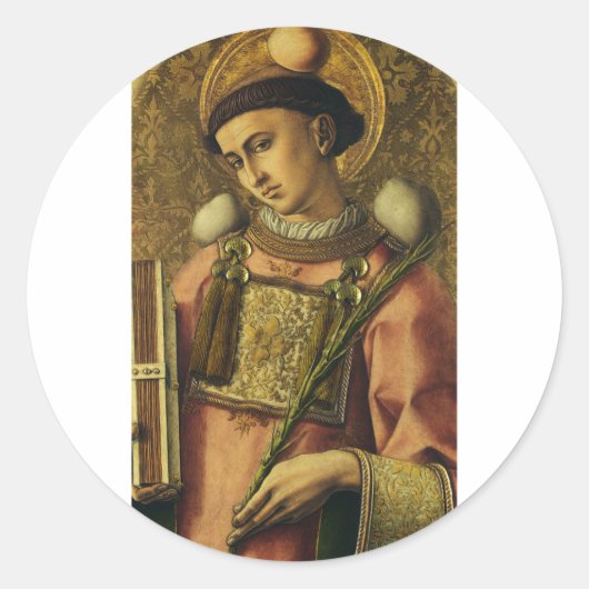 St. Stephen Apostel der siebzigsten Protomartyr Runder Aufkleber (Vorderseite)