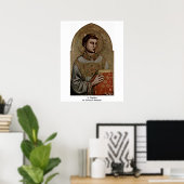 St. Stephen By Giotto Di Bondone Poster (Heimbüro)