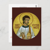 St. Stephen die Protomartyr-Gebetskarte Postkarte (Vorne/Hinten)