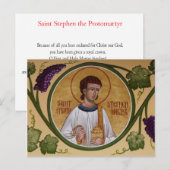 St. Stephen die Protomartyr-Gebetskarte Postkarte (Vorne/Hinten)