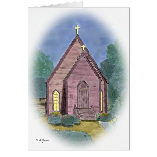 St Stephen Episkopale Kirche - Karte (Vorne)