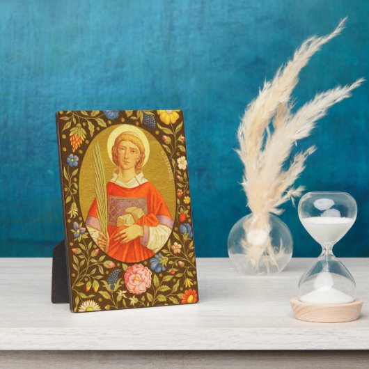 St. Stephen (PM 08) 5"x7" Plaque 2 mit Easel Fotoplatte (Seite)