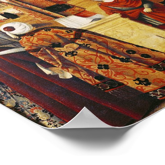 St. Stephen Preaching Poster (Ecke)