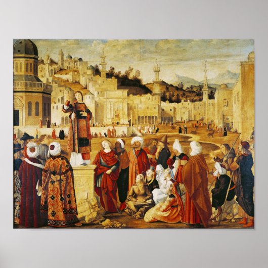 St. Stephen Preaching Poster (Vorne)