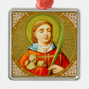 St. Stephen (SNV 26) Premium Square Silbernes Ornament