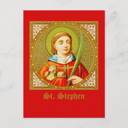 St. Stephen (SNV 26) (Square Image) Vertikal Postkarte (Vorderseite)