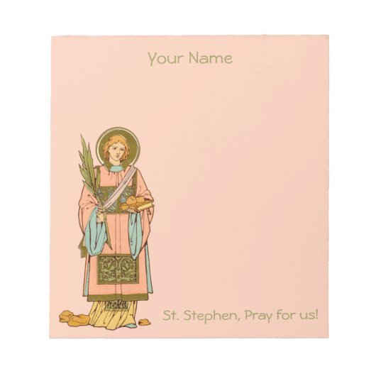 St. Stephen the ProtoMartyr (RLS 17) 5,5"x6" Notizblock (Vorderseite)