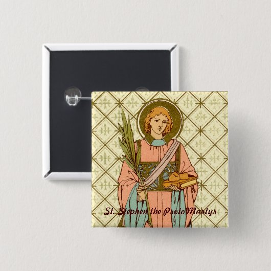 St. Stephen the ProtoMartyr (RLS 17) Button (Vorne & Hinten)