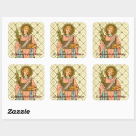 St. Stephen the ProtoMartyr (RLS 17) Quadratischer Aufkleber