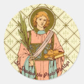 St. Stephen the ProtoMartyr (RLS 17) Runder Aufkleber (Vorderseite)