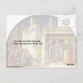 St. Stephen und St. Lawrence von Fra Angelico Postkarte (Rückseite)