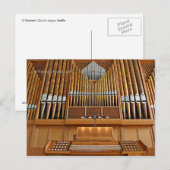 St. Stephen's Church Orgel, Seattle, Postkarte (Vorne/Hinten)