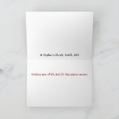 St. Stephen's Church, Seattle Feiertagskarte (Innenseite)