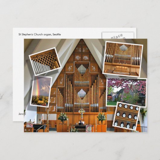 St. Stephen's Church, Seattle, Montage Postkarte (Vorne/Hinten)