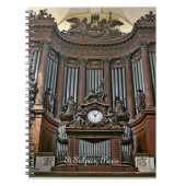 St Sulpice Orgel Notizbuch Notizblock (Vorderseite)