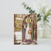 St. Swithin & die zerbrochenen Eier Lektion Postkarte (Stehend Vorderseite)