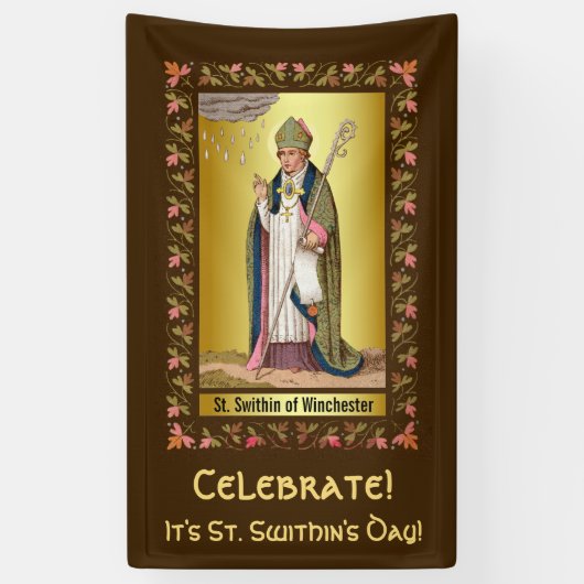 St. Swithin von Winchester Banner (Vertikal)
