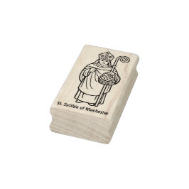 St. Swithin von Winchester Gummistempel