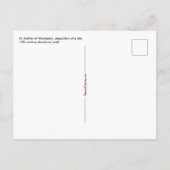 St. Swithin von Winchester Postkarte (Rückseite)