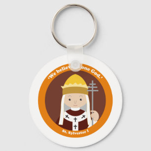 St. Sylvester I Schlüsselanhänger