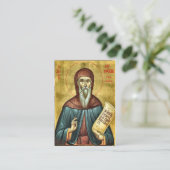 St. Symeon The New Theologian Prayer Card Platzkarte (Stehend Vorderseite)